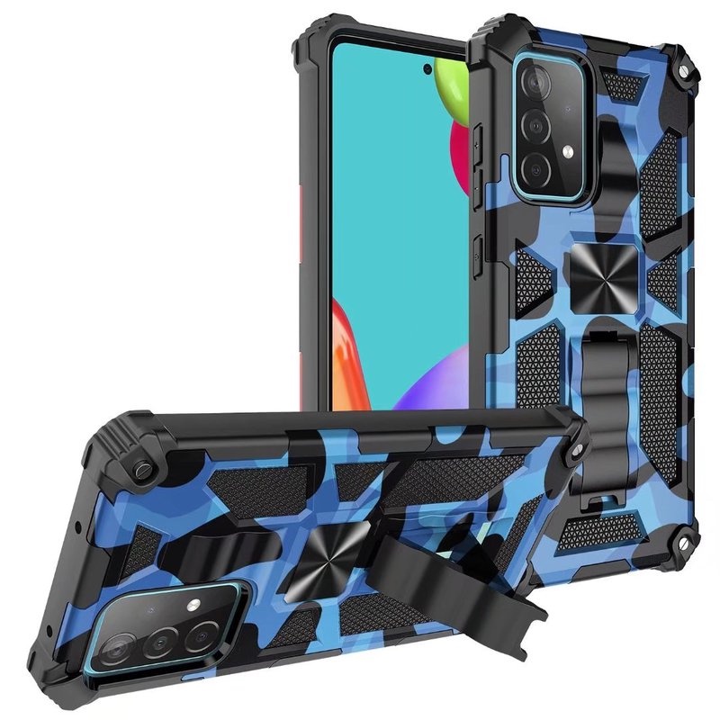 Ốp Điện Thoại Chống Sốc Kèm Móc Xỏ Ngón Nam Châm Cho Samsung Galaxy A51 A71 M51 A02 A02S A03 A03S A03Core A04 A04E A04S