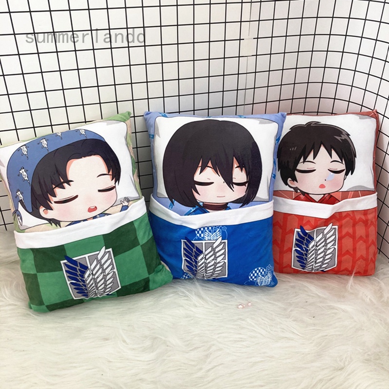 Gối Nhồi Bông Hình Nhân Vật Phim Attack on Titan