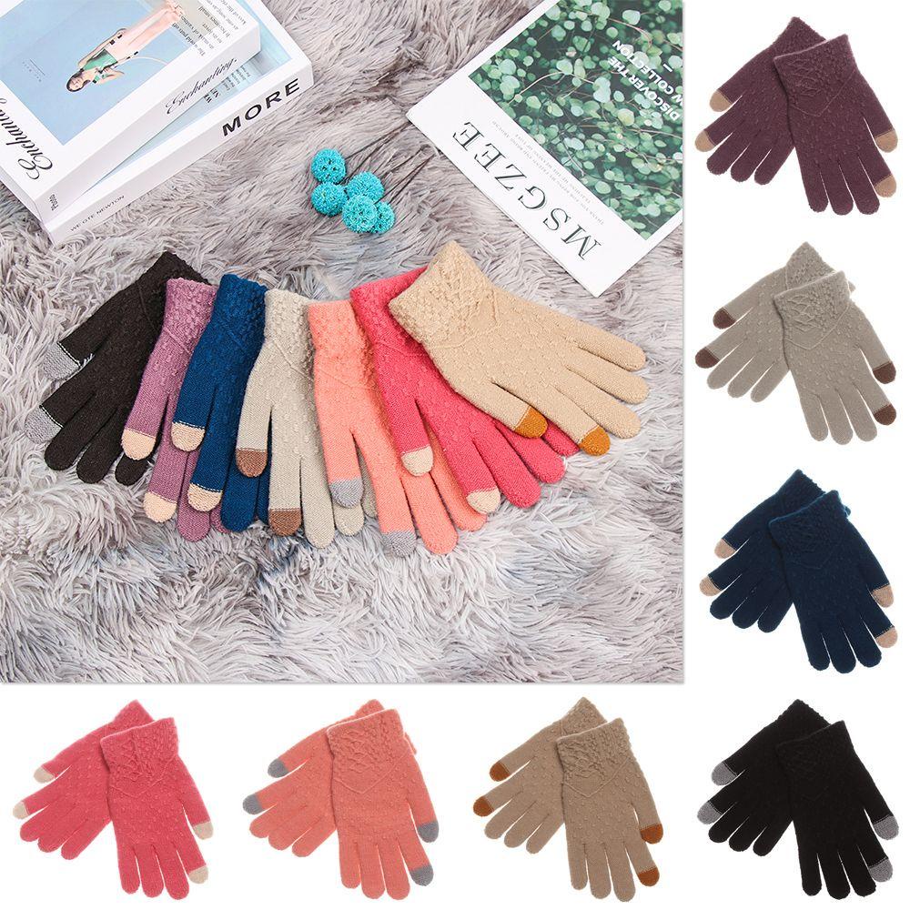 Găng Tay Dệt Kim Mềm Mại Co Giãn Tốt