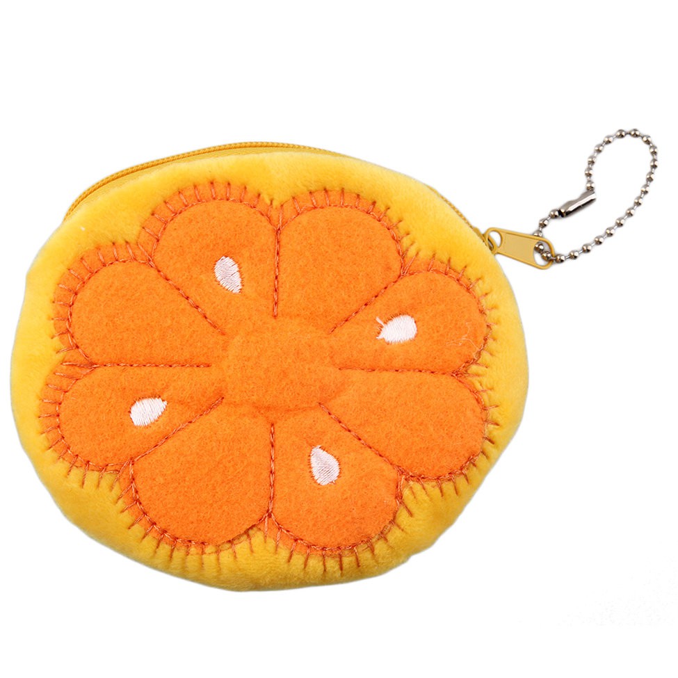 Ví đựng tiền bằng vải nhung hình trái cây xinh xắn dành cho nữ | BigBuy360 - bigbuy360.vn
