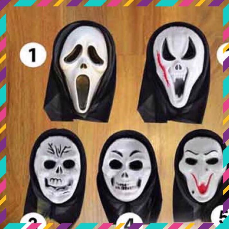 Mặt nạ Halloween- mặt nạ ma trắng hoá trang