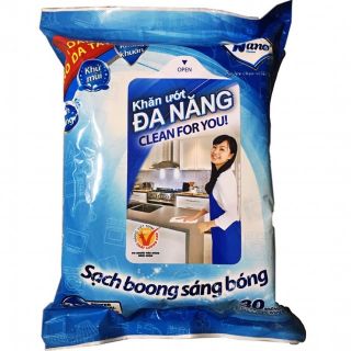 [Combo 4 gói] Khăn Ướt Đa Năng Nano Clean For You