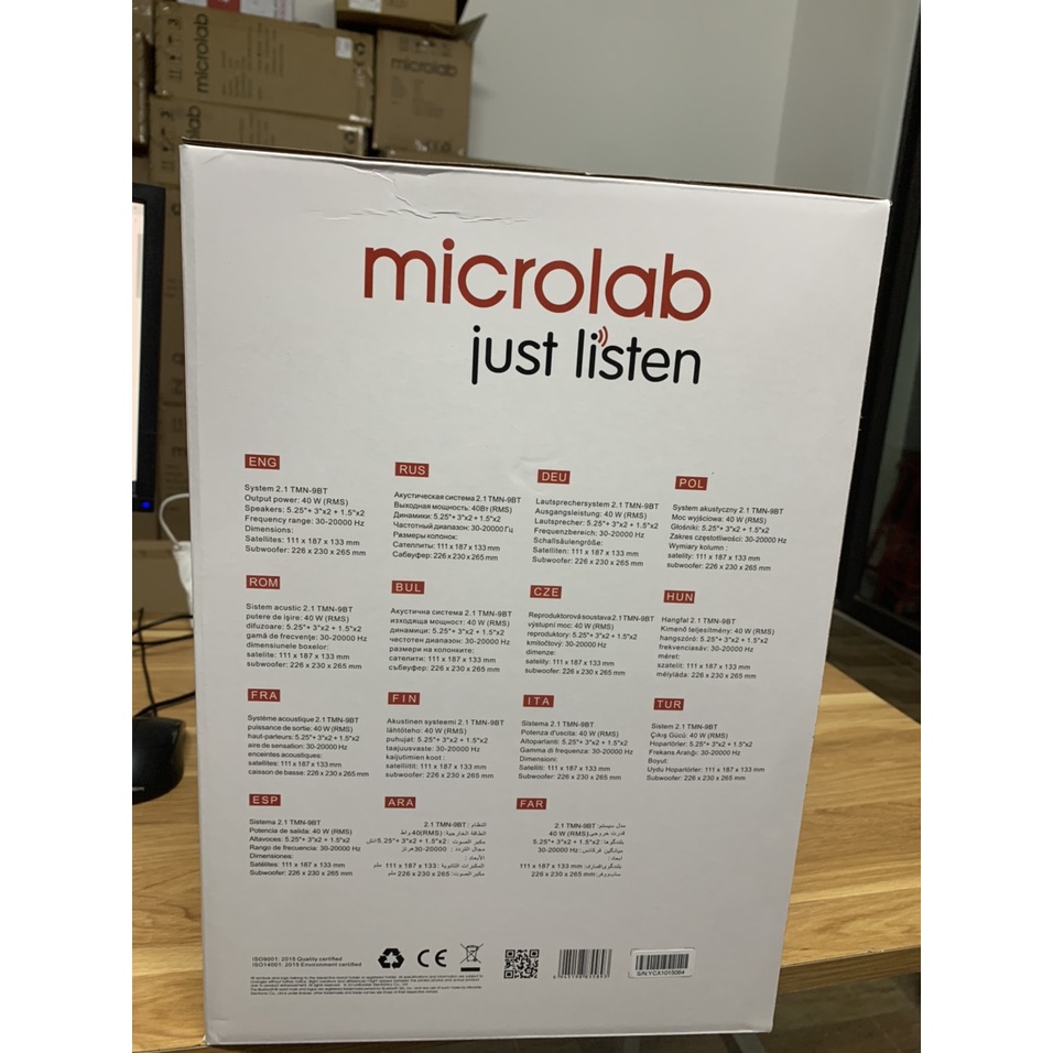 [Hỏa tốc - HN]Loa vi tính MicroLab TMN-9BT 2.1