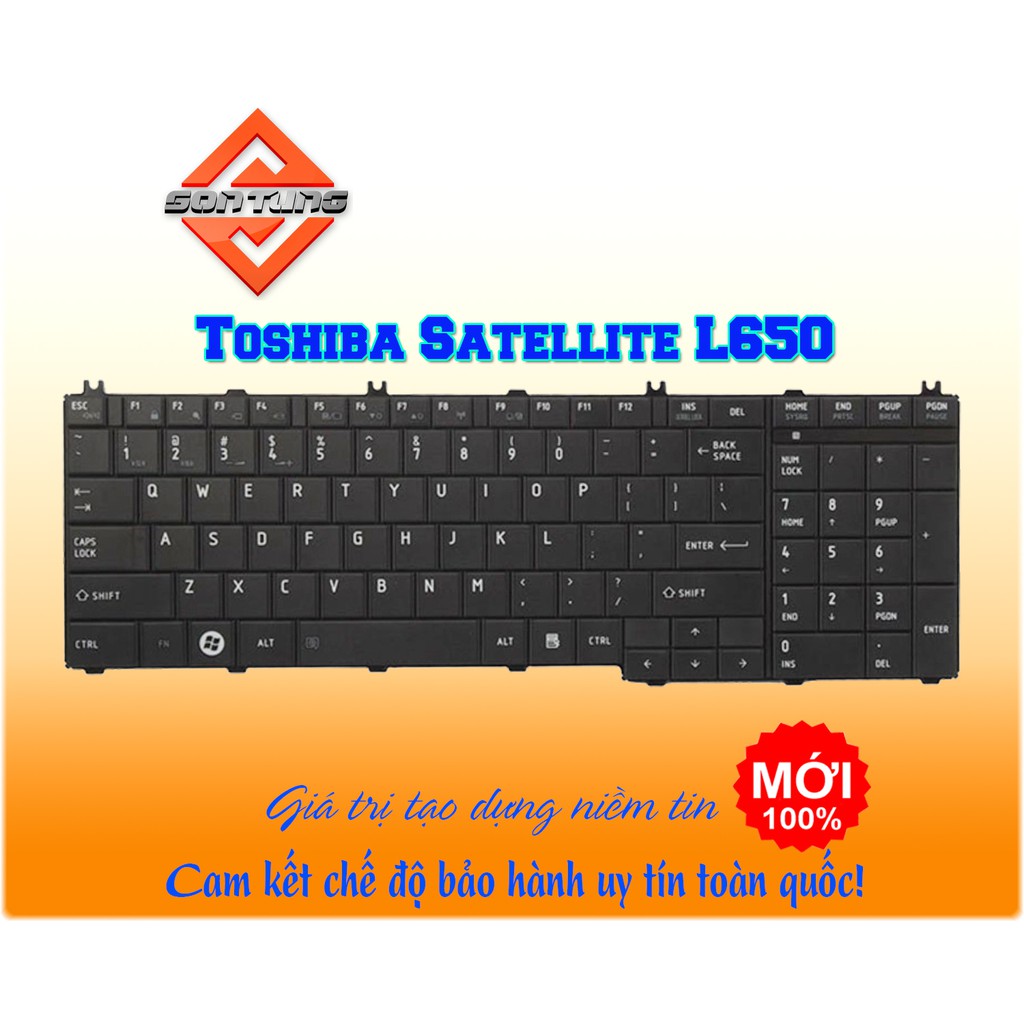 Bàn phím laptop toshiba satellite L650 C650 C655 L655 L655D