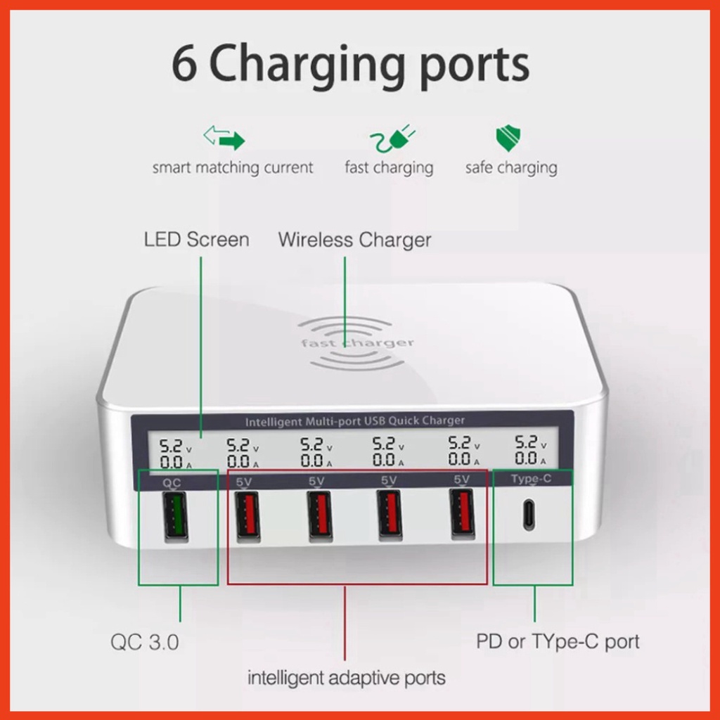 Sạc báo dòng 818F hỗ trợ sạc không dây
