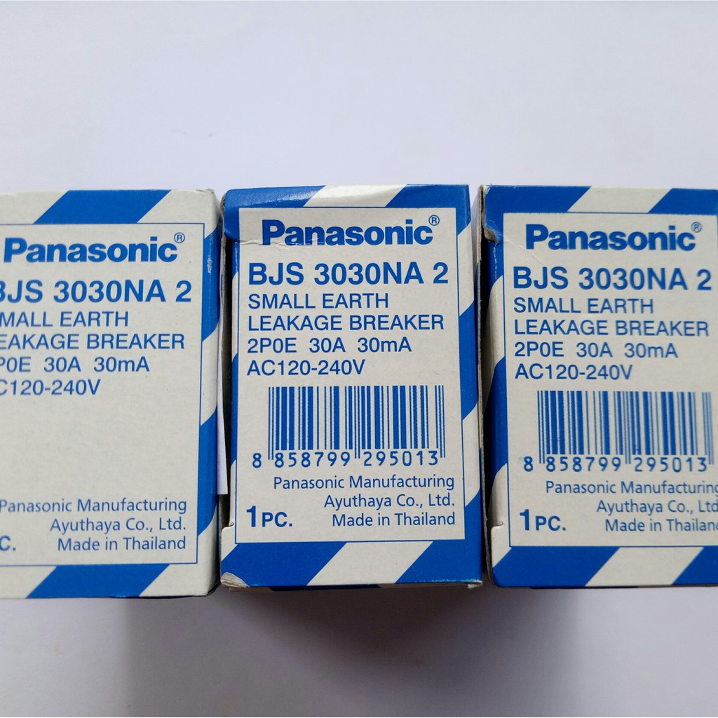 Cầu dao an toàn CB chống giật panasonic 30A BJS (chống giật cóc)