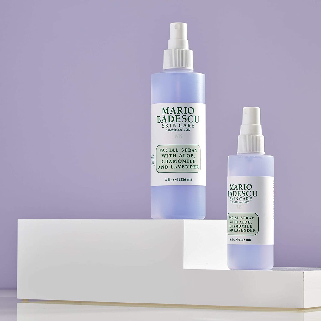 Nước hoa hồng dạng xịt MARIO BADESCU Facial Spray With Aloe, Chamomile and Lavender (All Skin Types)