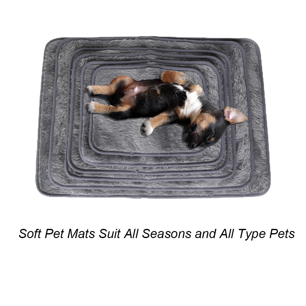 Đệm giường bằng lông thú giả ấm áp cho cún mèo cưng