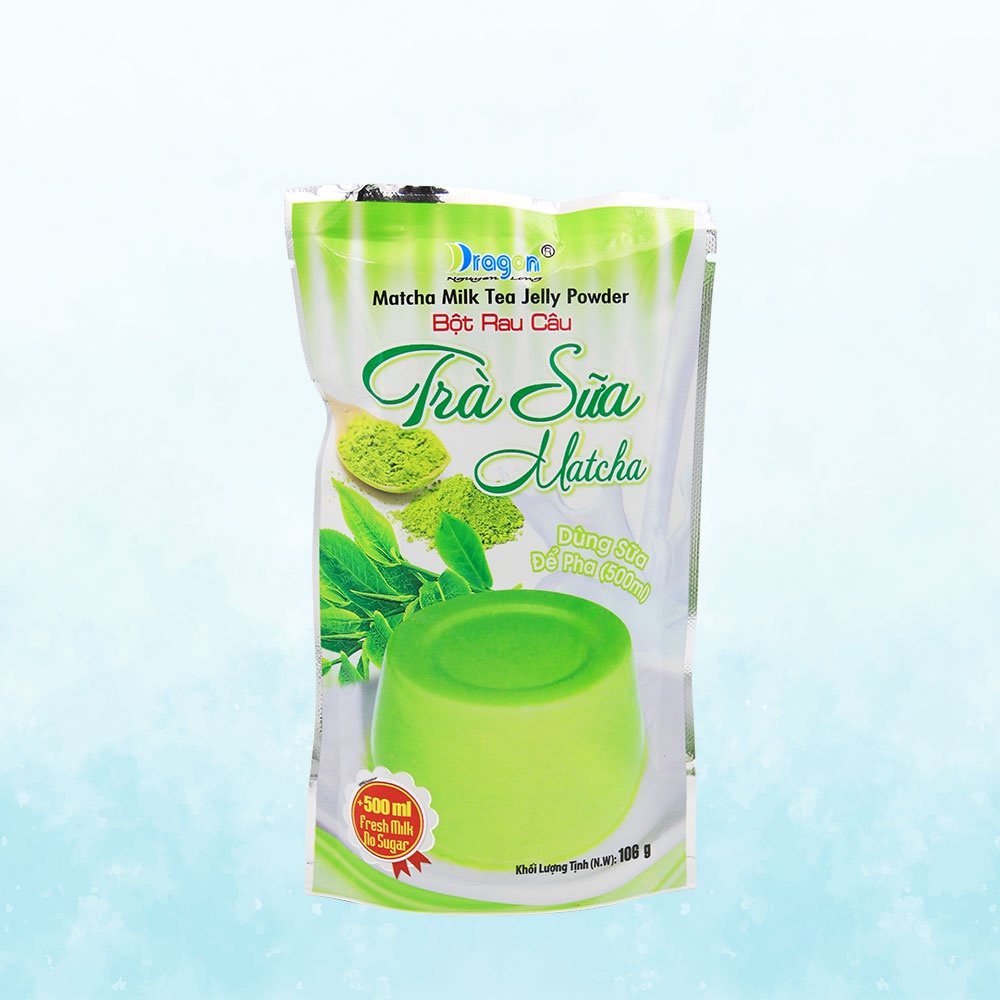 Bột Rau Câu Trà Sữa Matcha Dragon (106g)