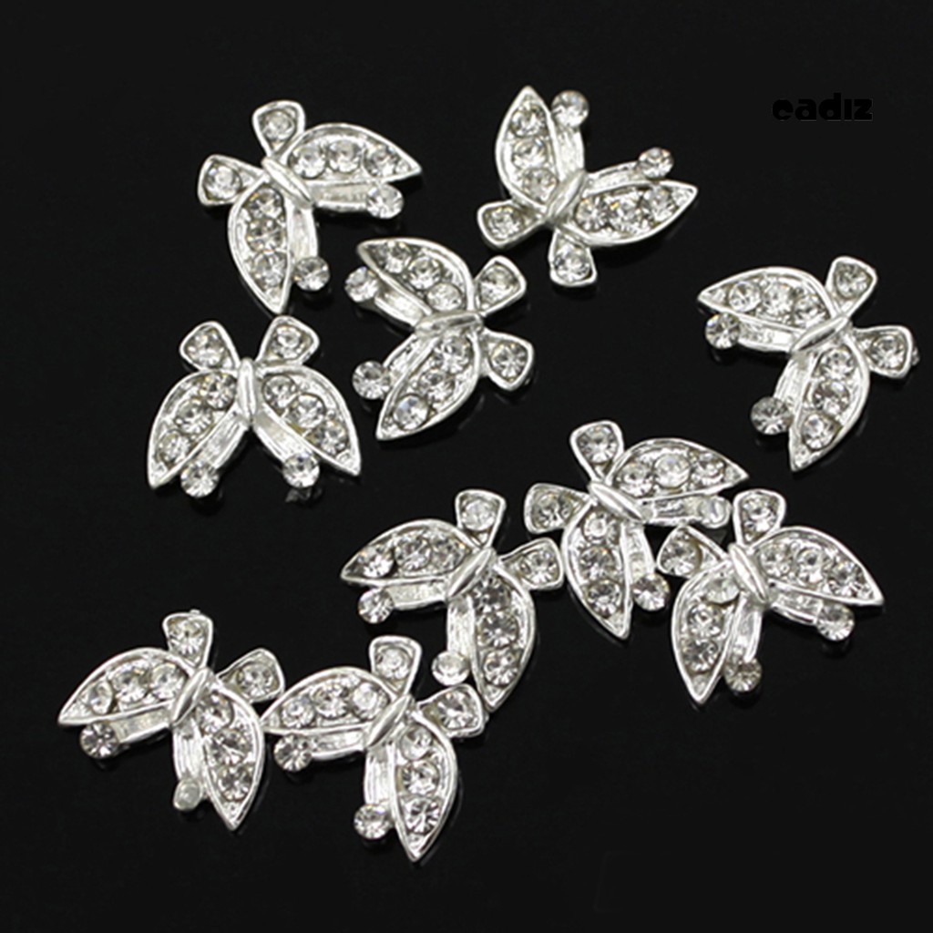 [Hàng mới về] Bộ 10 hạt đá đính trang trí móng tay 3D thời trang sành điệu