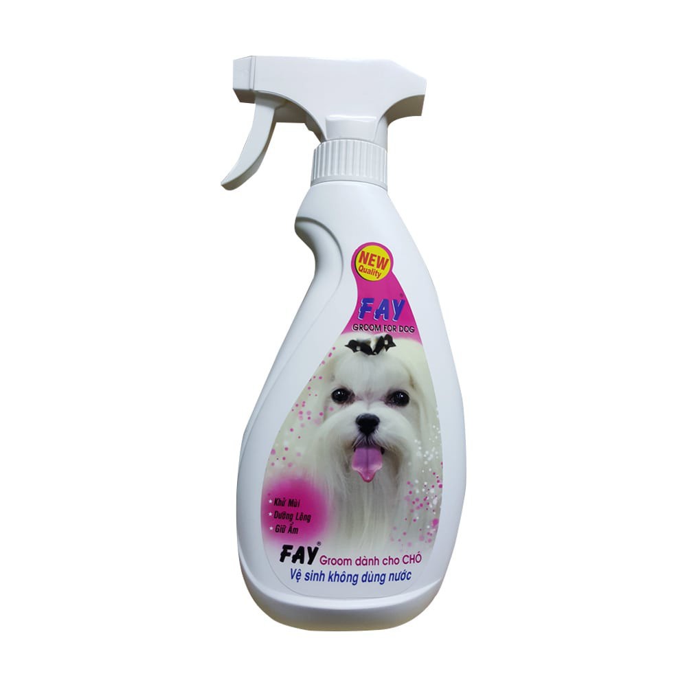 Fay Grooming 350ml Xịt khử mùi hôi và dưỡng lông cho chó mèo - Hương xịt khử mùi chó mèo  - Lida Pet Shop