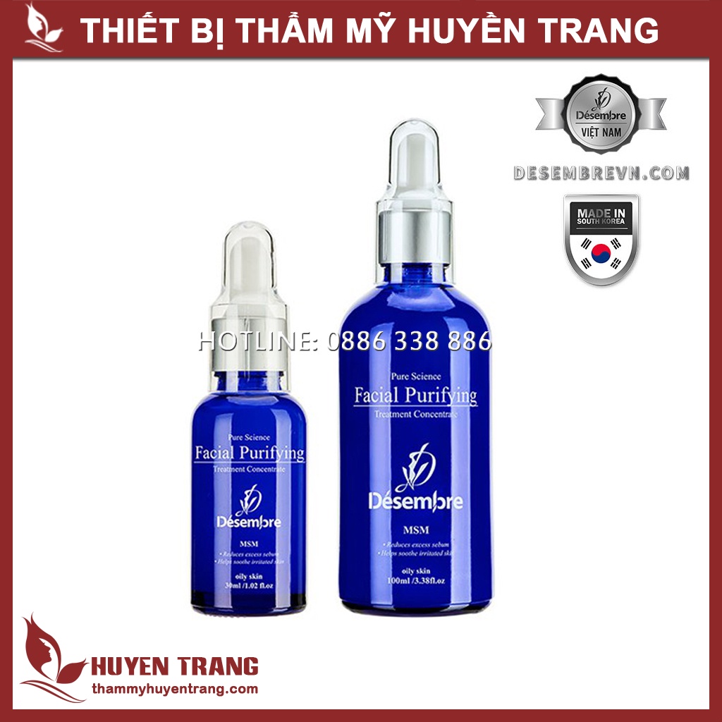 Tinh Chất Dưỡng Trắng Da, Dưỡng Ẩm Cho Da Mụn, Trẻ Hóa, HA Cô Đặc Desembre Hàn Quốc NANOCEE