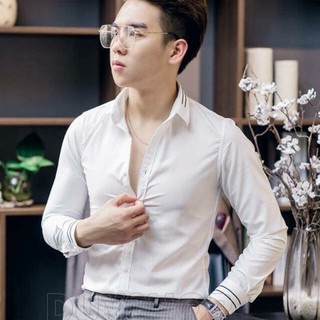 Sơ mi thêu nhện bụng viền cổ hàng cao cấp