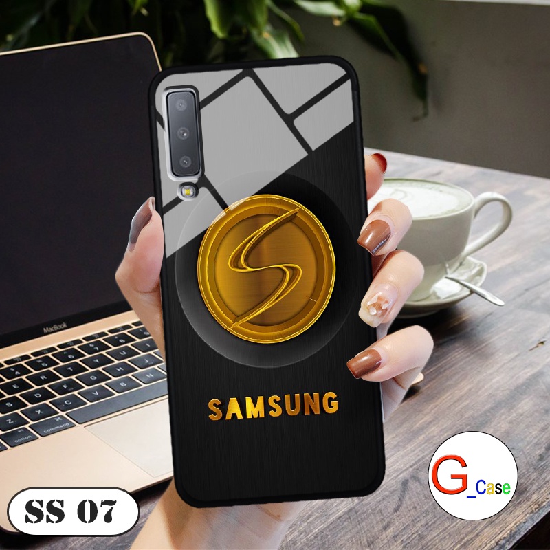 Ốp lưng Samsung Galaxy A7 2018  - in hình 3D Logo điện thoại
