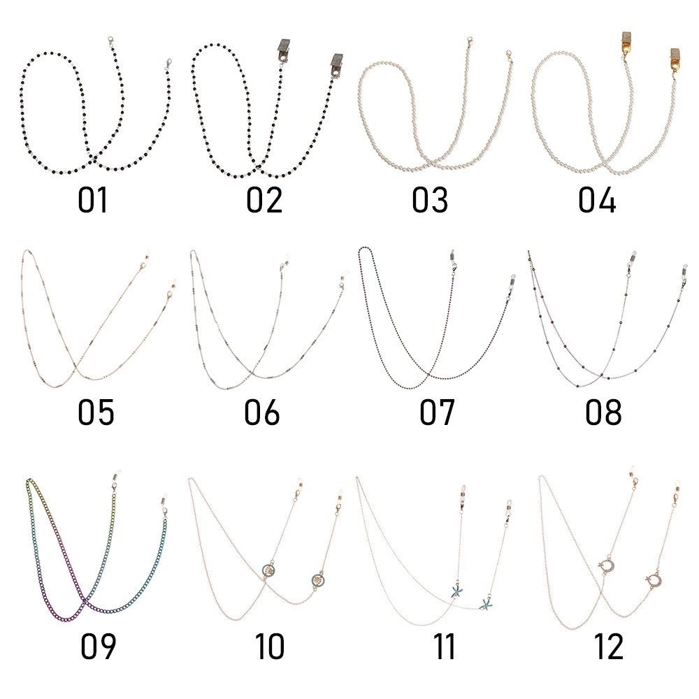 UPSTOP Adjustable Anti-lost Eyeglass Chain and Face Mask Strap Beaded