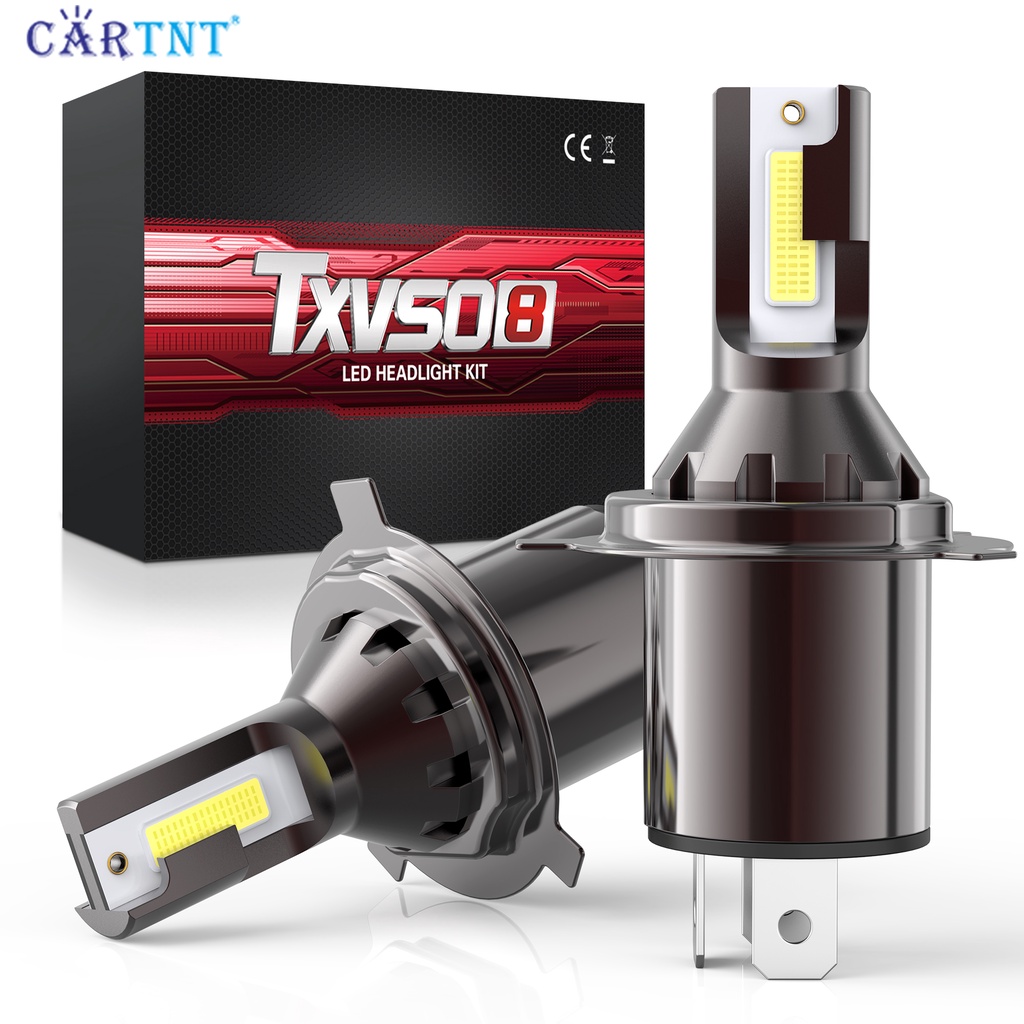 1 Cặp Đèn Pha Led H4 110W 12V 6000K H4 22000LM Siêu Sáng Cho Xe Hơi / Xe Máy