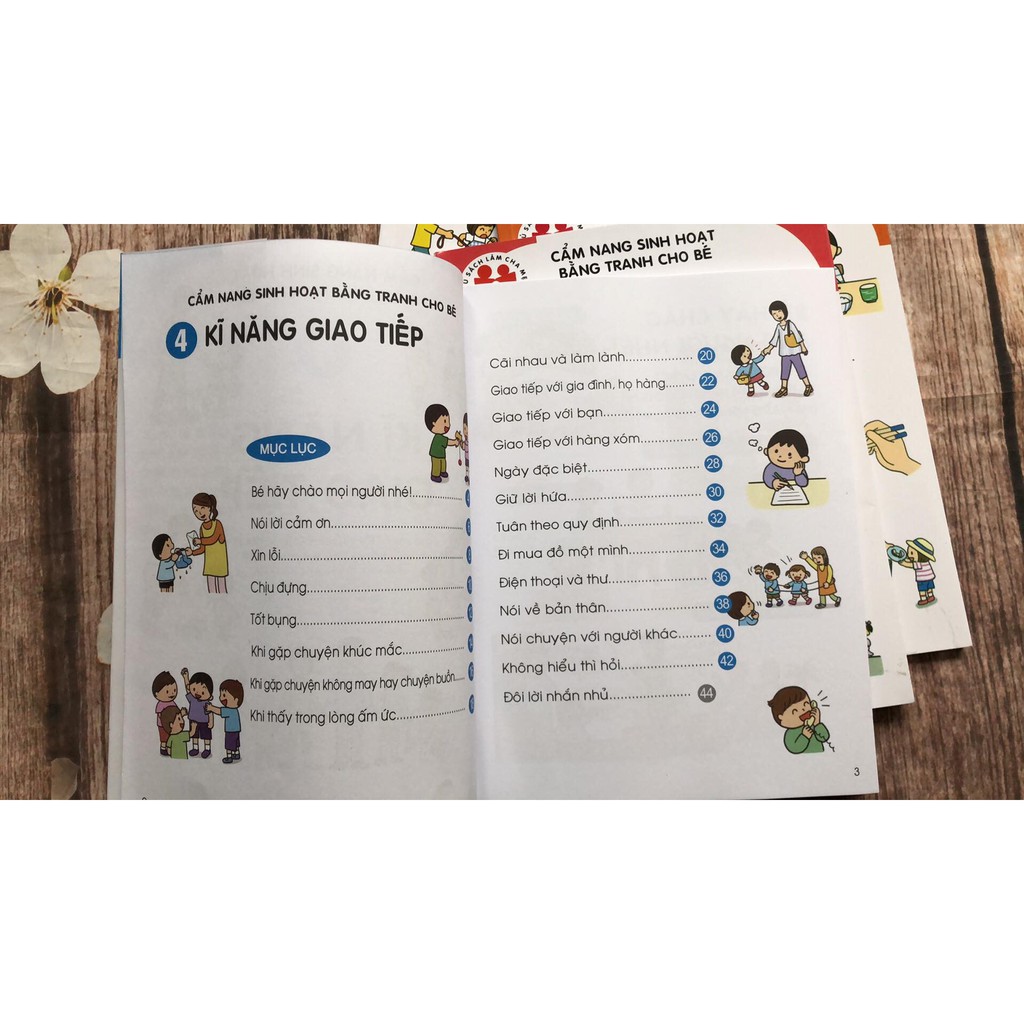 Sách - Combo Cẩm Nang Sinh Hoạt Bằng Tranh Cho Bé (Bộ 4 tập) - Tái Bản 2019