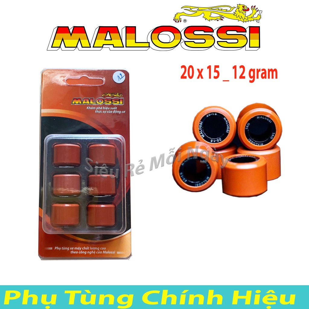 Bộ bi nồi Malossi Độ Honda Vario, AB125, PCX, SHVN, SH Ý, Click 125, SH Mode