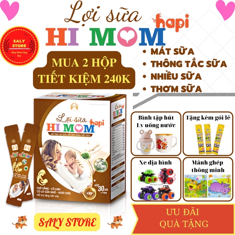 Lợi sữa Hi Mom - Sữa nhiều hơn, thơm hơn, đặc hơn, mát hơn, thông tắc tia sữa Tặng Kèm Quà