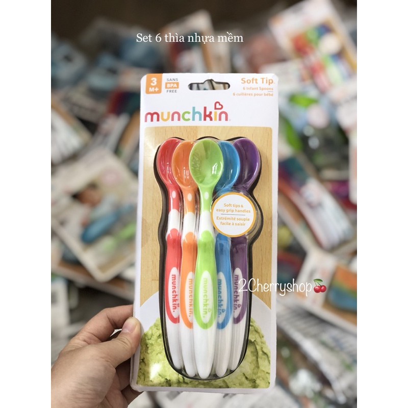 Set 6 muỗng mềm ăn dặm Munchkin Mỹ (tách lẻ 1 cái)