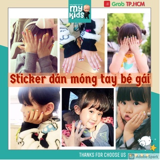 Bộ đồ chơi Sticker DÁN MÓNG TAY CAO CẤP CÔNG CHÚA LỌ LEM FROZEN ELSA SOFIA UNICORN tuổi thơ đồ chơi cho bé gái