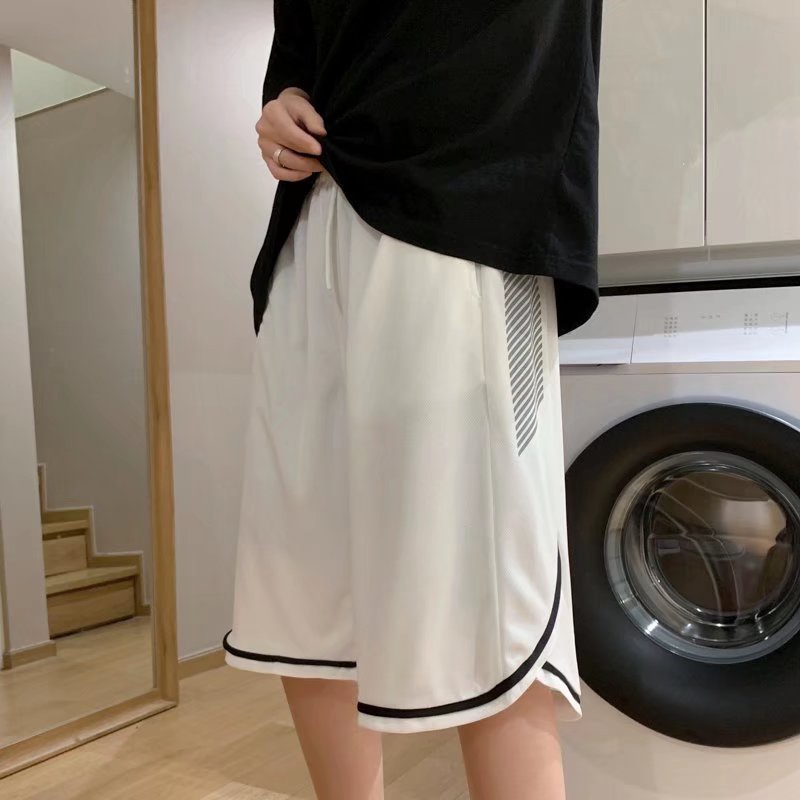 Quần Short Thể Thao Ống Rộng Họa Tiết Kẻ Sọc Thời Trang Dành Cho Nam