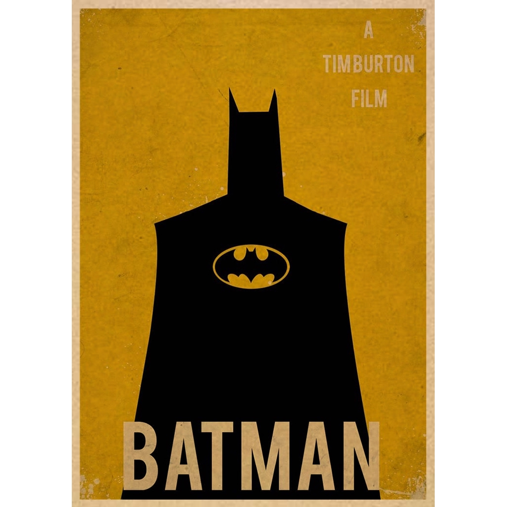 Poster hình siêu anh hùng Batman trang trí nội thất