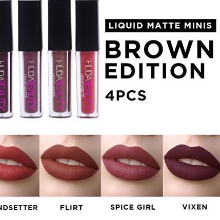 HUDA BEAUTY 4 trong 1 Honda BEAUTY LIQUID MATTE MINIS cho xe hơi