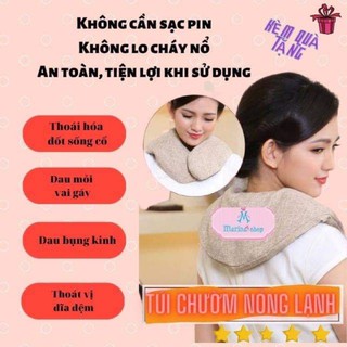 Túi Chườm Nóng Lạnh Đa Năng Bằng Thảo Dược, Ko Cần Sạc Điện, An Toàn, Tiện Lợi