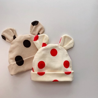 Mũ Beanie Chấm Bi Dễ Thương Cho Bé