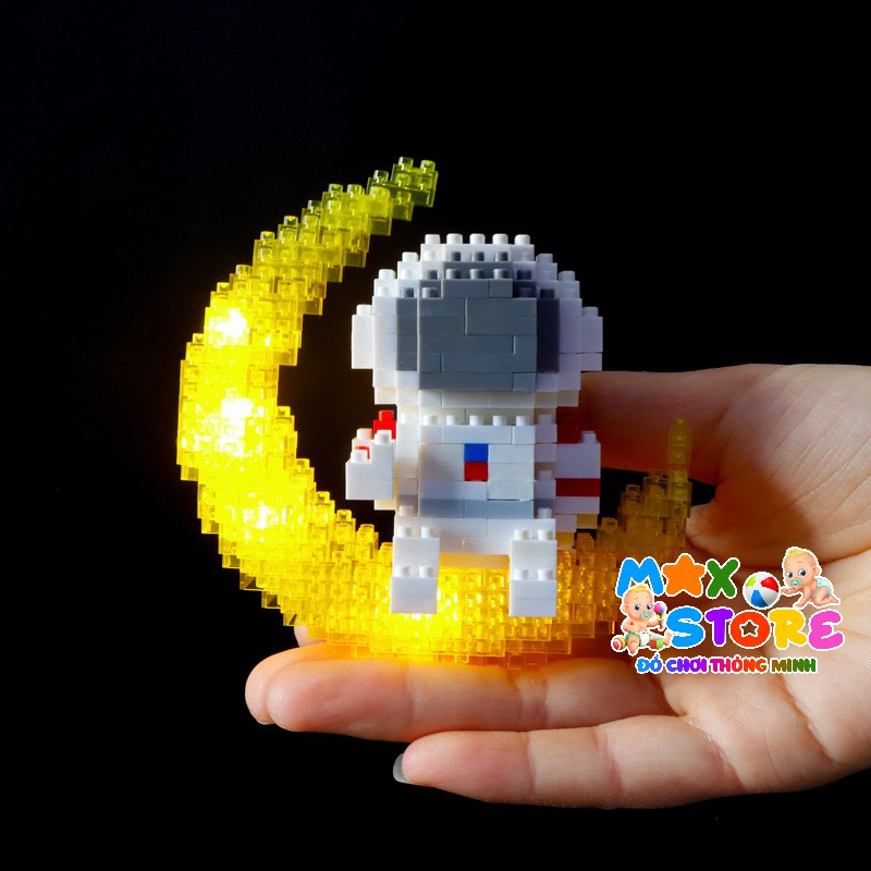 Đồ Chơi lê-gô PHI HÀNH GIA 3D Phát Sáng 336 Chi Tiết Độc Đáo Cho Bé Yêu - Đồ Chơi MAX STORE