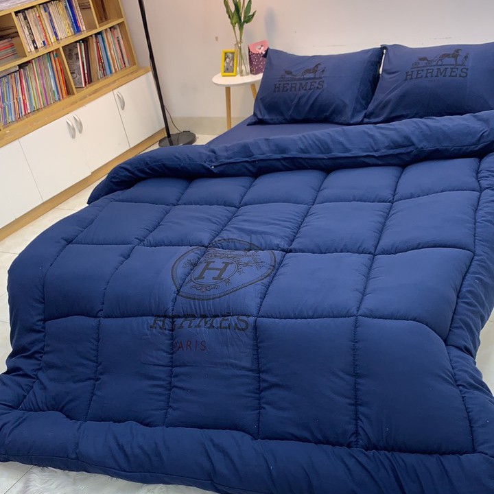 BỘ CHĂN GA GỐI PHAO COTTON ĐŨI 5 MÓN CAO CẤP MẪU MỚI TRẺ TRUNG HIỆN ĐẠI