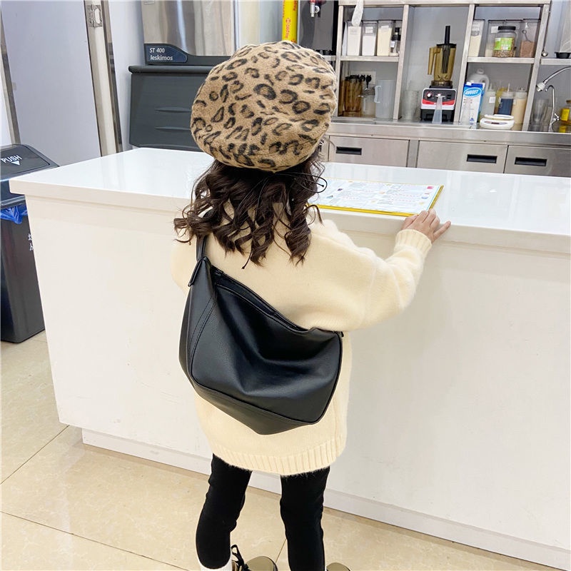 Túi Đeo Vai Màu Trơn Phong Cách Hàn Quốc Cổ Điển Thời Trang Mới Cho Bé Gái