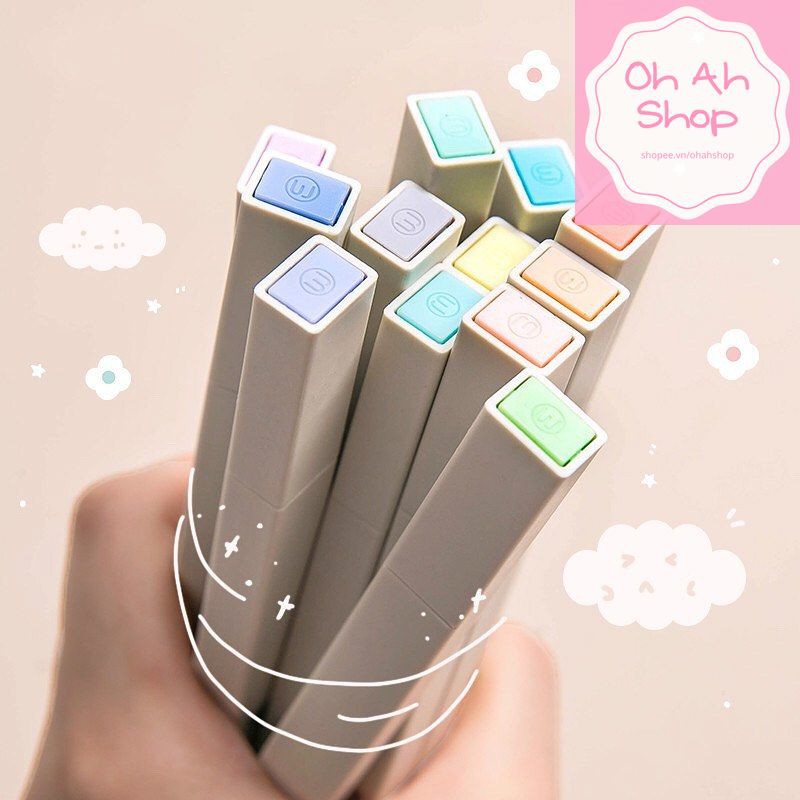 🍓 BỘ BÚT HIGHLIGHT 6 CÂY LIGHTCOLOR Bút Highlighter Bút Nhớ