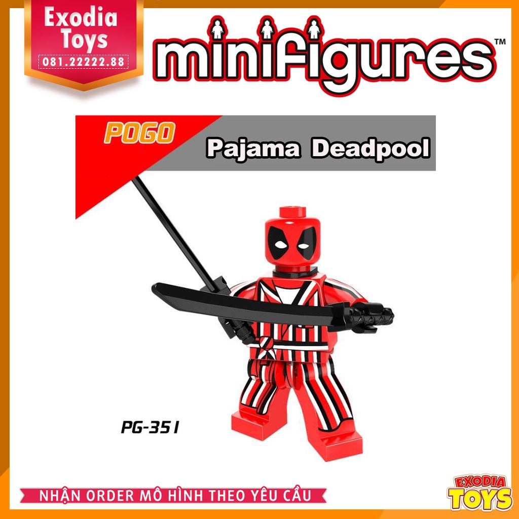 Xếp hình Minifigure Siêu anh hùng vũ trụ Marvel và DC Comics - Đồ Chơi Lắp Ghép Sáng Tạo - POGO PG8084