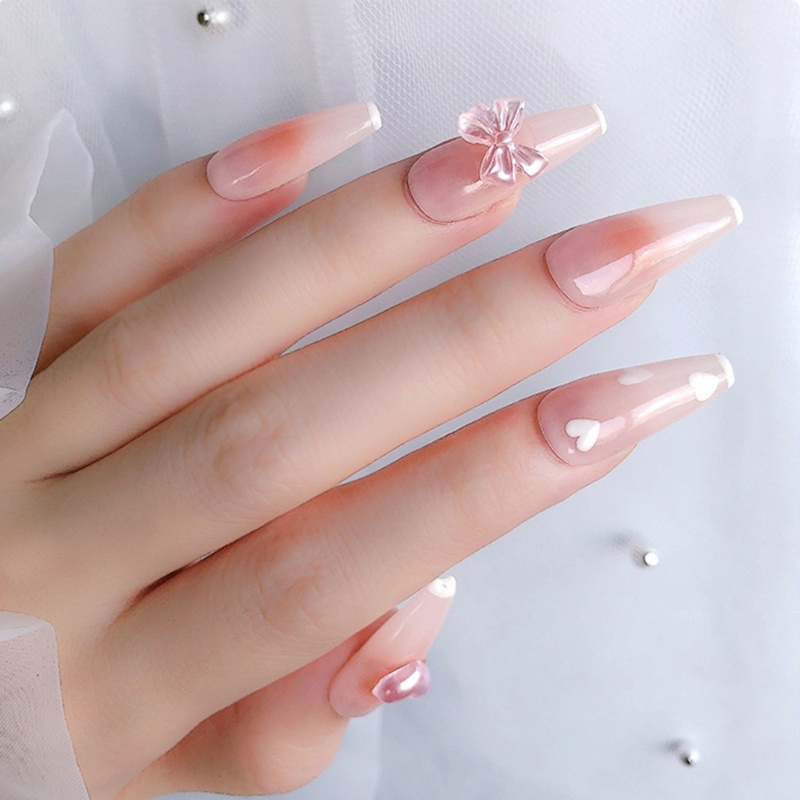 Set 50 Phụ Kiện Trang Trí Móng Tay Hình Gấu Và Bướm Xinh Xắn