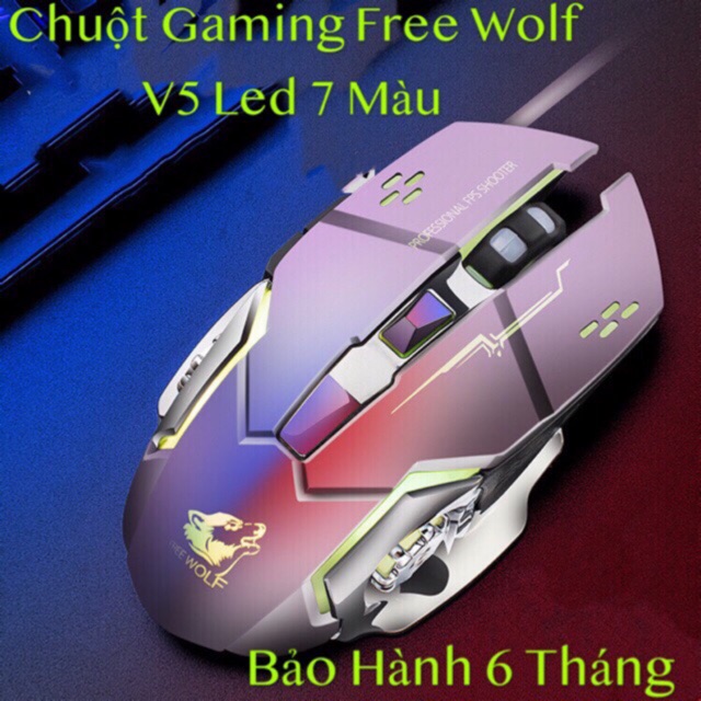 Bộ bàn phím G700 và chuột FREE WOLF V5 SIÊU CAO CẤP CHUYÊN GAME THỦ, Dùng Cho Máy Tính, Laptop | WebRaoVat - webraovat.net.vn