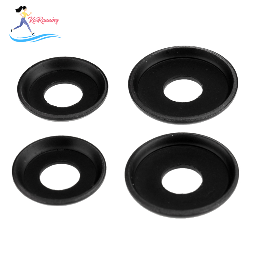 [whweight]4 Pieces Thickened Replacement LONGBOARD / SKATEBOARD Truck WASHERS - Black
