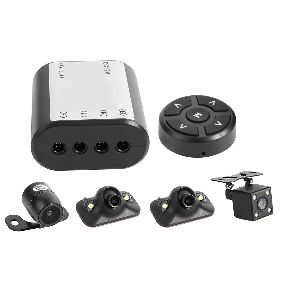 COD-REM 360 Degree Bird View System + 4 Caa Panoramic Car DVR Record Parking View Cam
