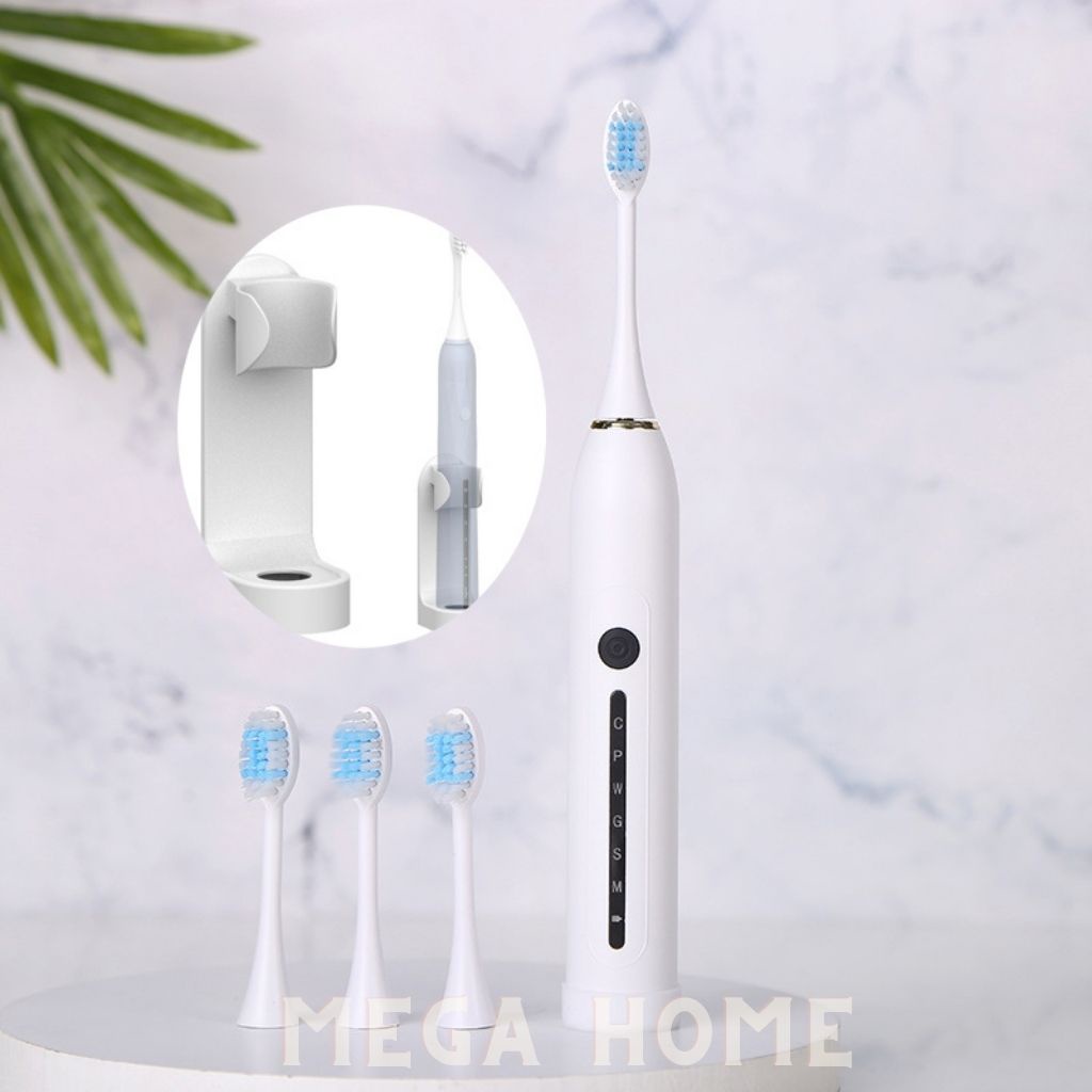 [Combo] Bàn chải điện sonic x7 và giá đỡ bàn chải, bàn chải đánh răng điện 6 chế độ - X7G