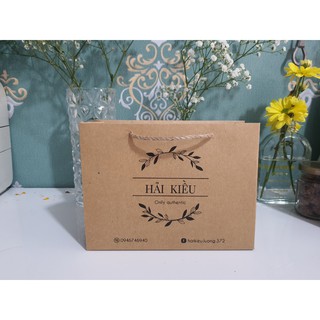 100 Túi giấy kraft size M in theo yêu cầu