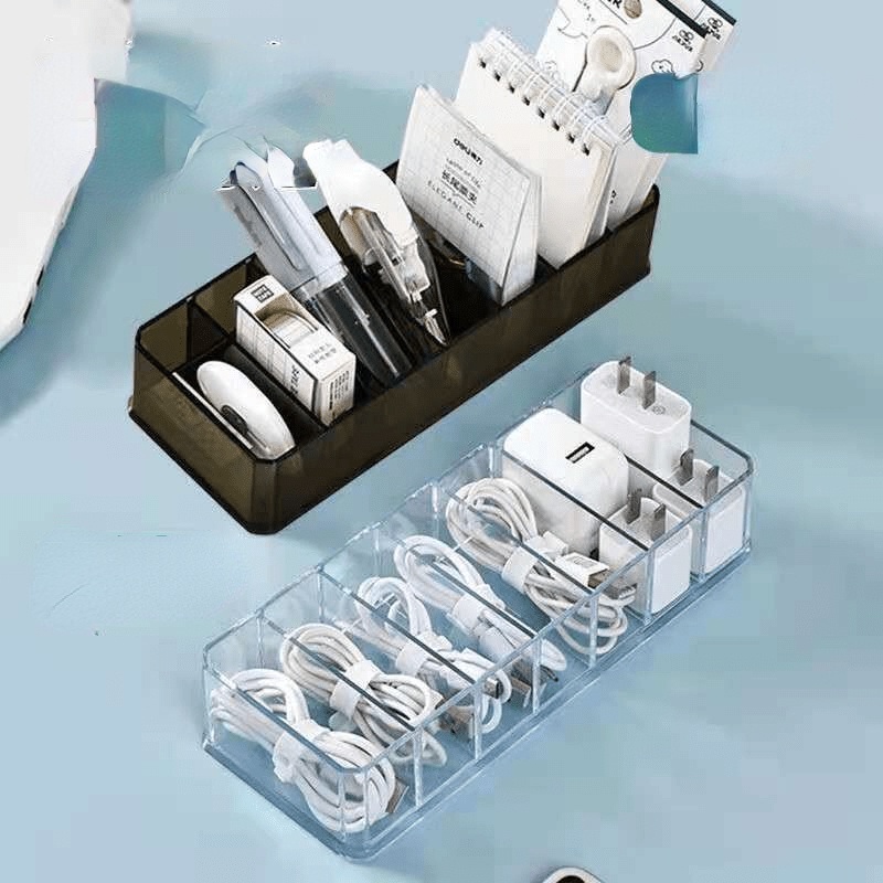 Hộp Đựng Dây Cáp Sạc Điện Thoại Di Động Để Bàn