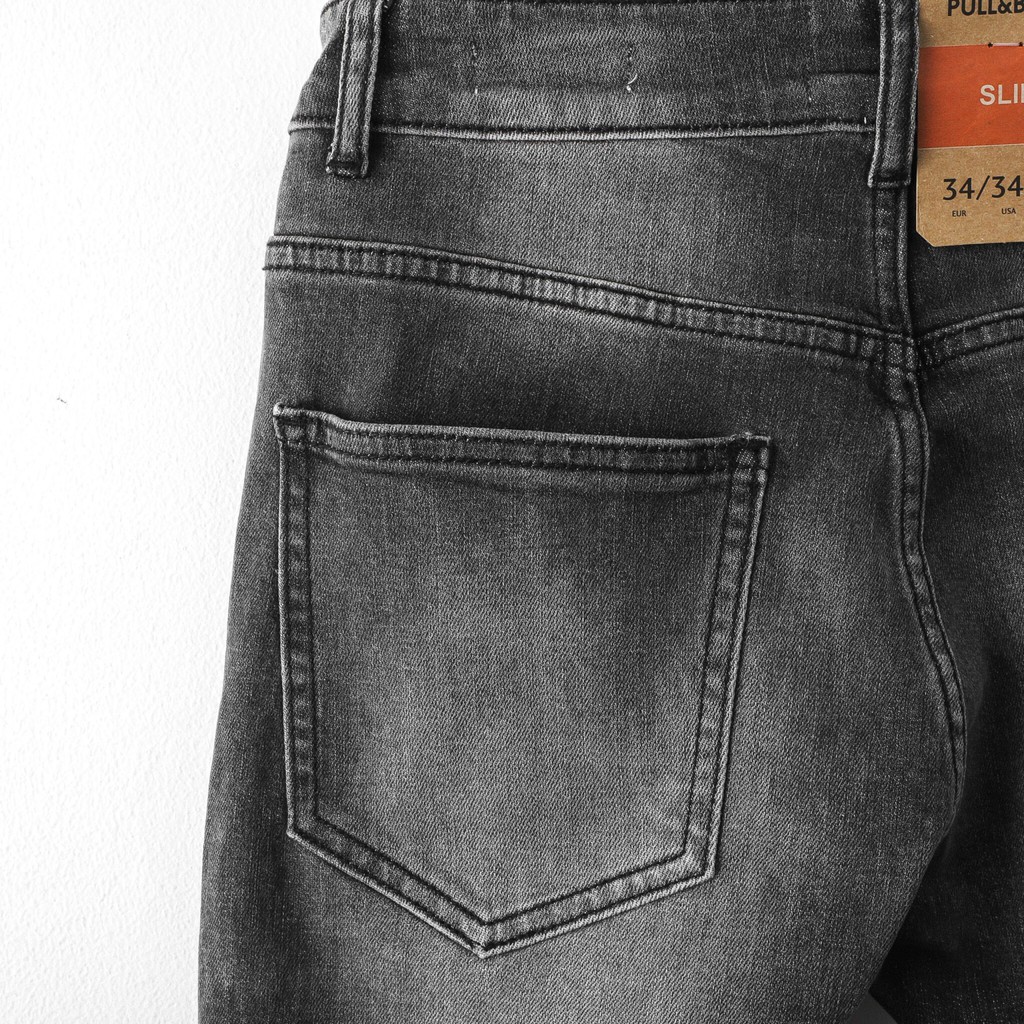 Quần bò Slimfit Gray - Xám cho nam kết hợp logo M.arvel | BigBuy360 - bigbuy360.vn