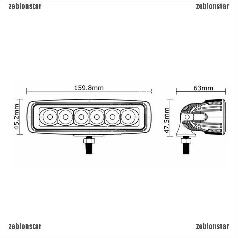 Đèn led phá sương mù 18W chuyên dụng cho xe hơi