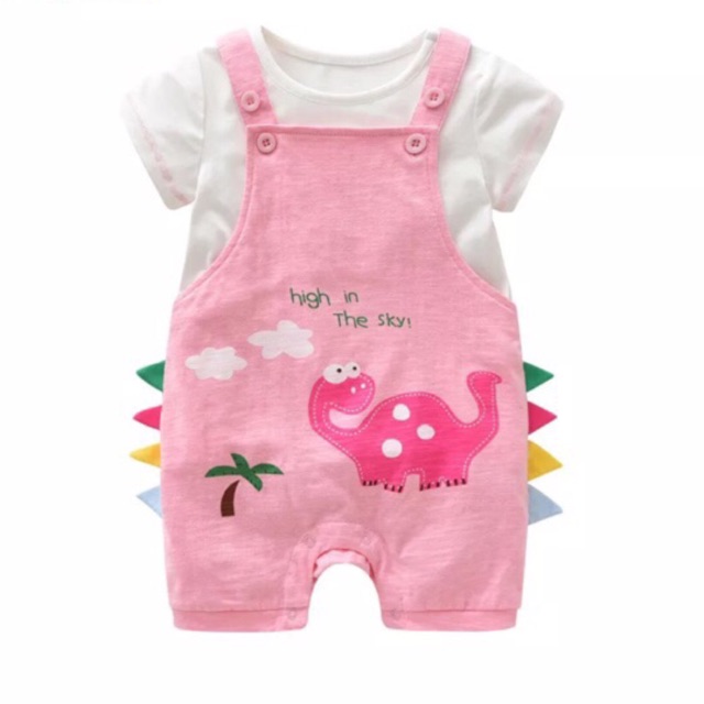 Set áo thun+ yếm xinh dạng bodysuit, chất thun lạnh, cực mát và mềm mại