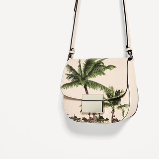 Túi đeo chéo nữ ZARA cây dừa