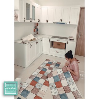 DECAL GẠCH BÔNG DÁN TƯỜNG TẤM 60X165CM - chống ẩm mốc, thay đổi không gian chỉ trong một nốt nhạc