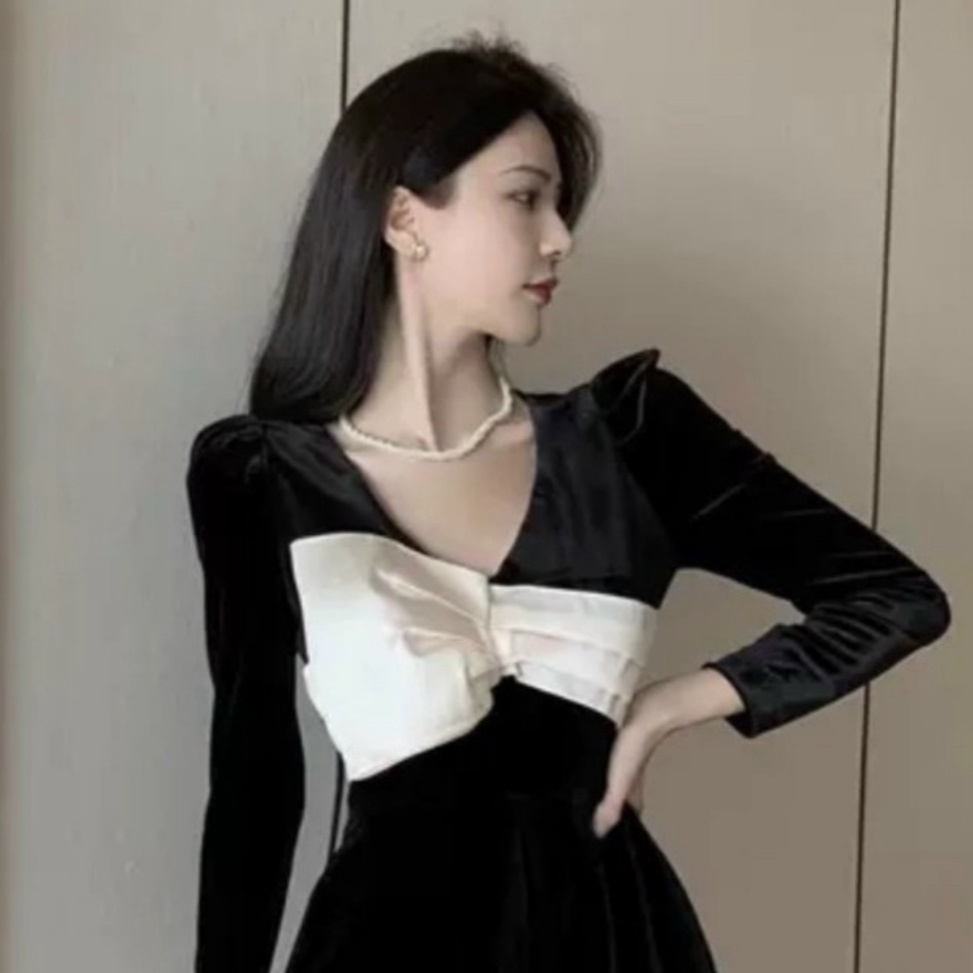 Jumpsuits nữ thiế kế nơ ngực cổ V sang chảnh chất nhung cao cấp HN Clothing J4 2 | WebRaoVat - webraovat.net.vn