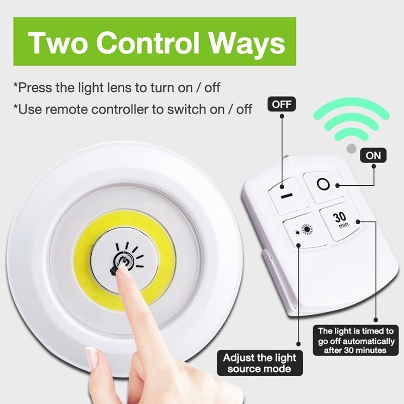 Bộ 3 Đèn led đa năng dán tường cao cấp - Đèn LED Dán Tủ Quần Áo