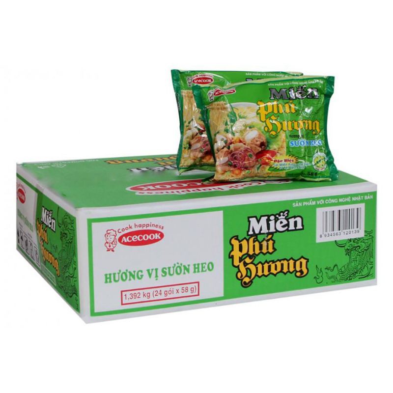 THÙNG MIẾN PHÚ HƯƠNG VỊ THỊT BẰM/LẨU THÁI TÔM/SƯỜN HEO